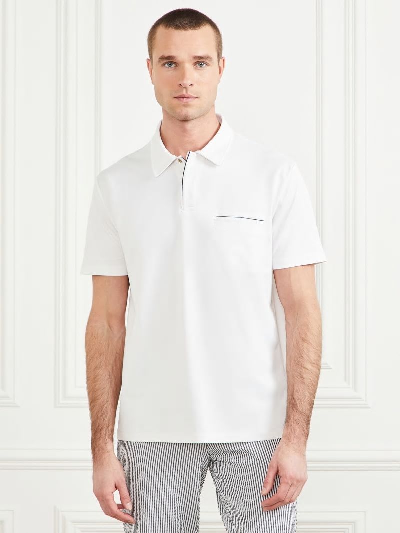 Guess Formal Performance Polo - Pure White Guess Formal Performance Polo - Pure White