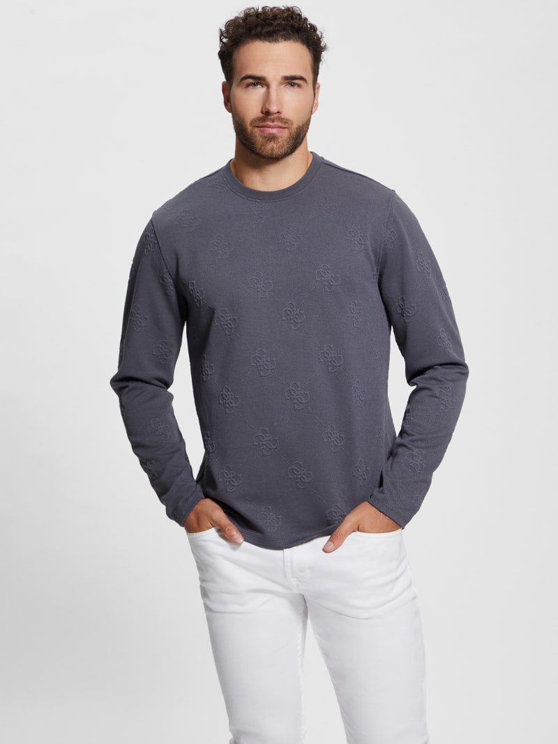 Guess Quattro Logo Sweater - Magnetic Multi Guess Quattro Logo Sweater - Magnetic Multi