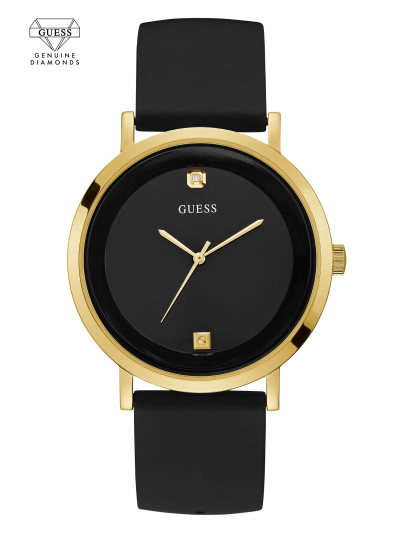 Guess Black and Gold-Tone Analog Watch - Black Guess Black and Gold-Tone Analog Watch - Black