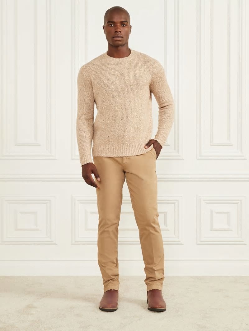 Guess Armando Piping Chino Pant - Herb Tan Guess Armando Piping Chino Pant - Herb Tan
