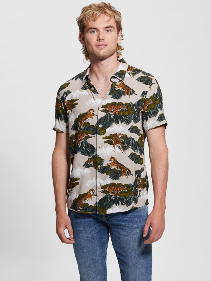 Guess Eco Mountain Tiger Shirt - Mountain Tiger Guess Eco Mountain Tiger Shirt - Mountain Tiger
