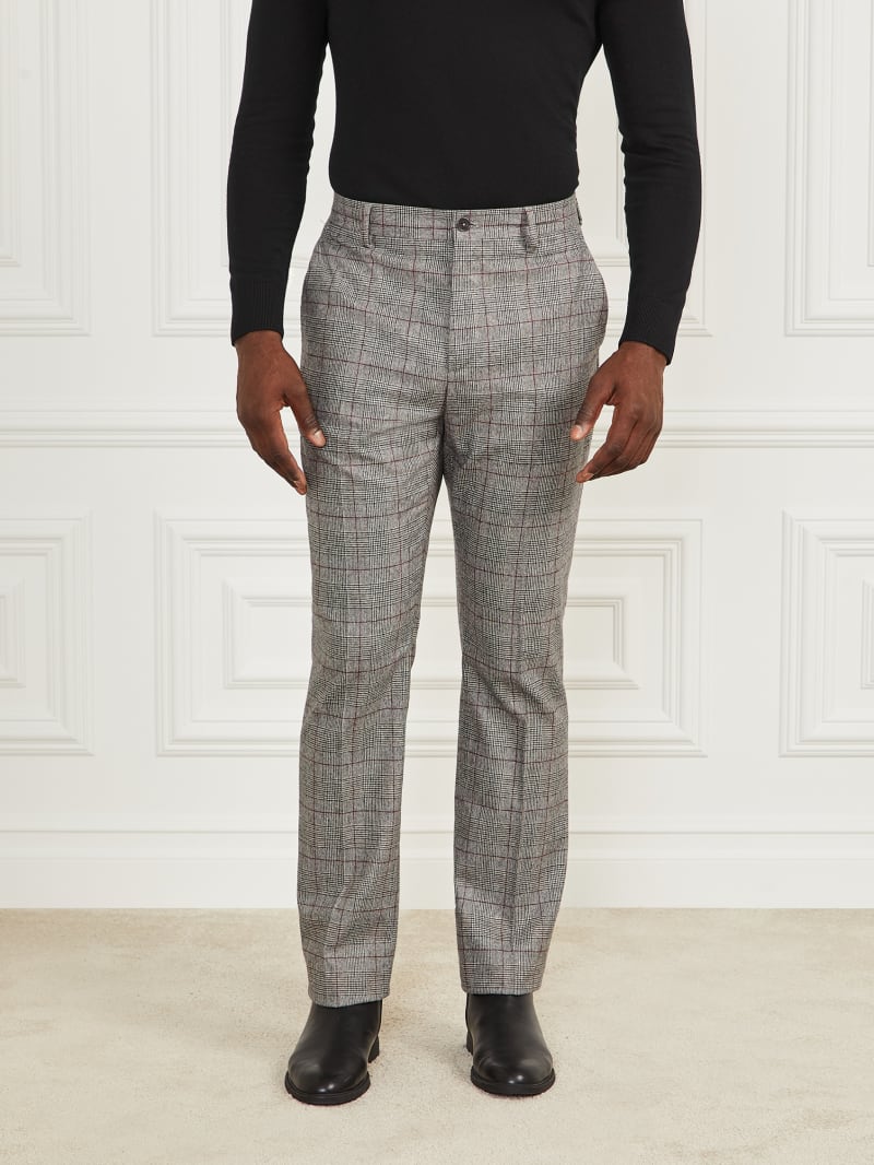 Guess Roger Chino Pants - Black/White/Red Check Guess Roger Chino Pants - Black/White/Red Check