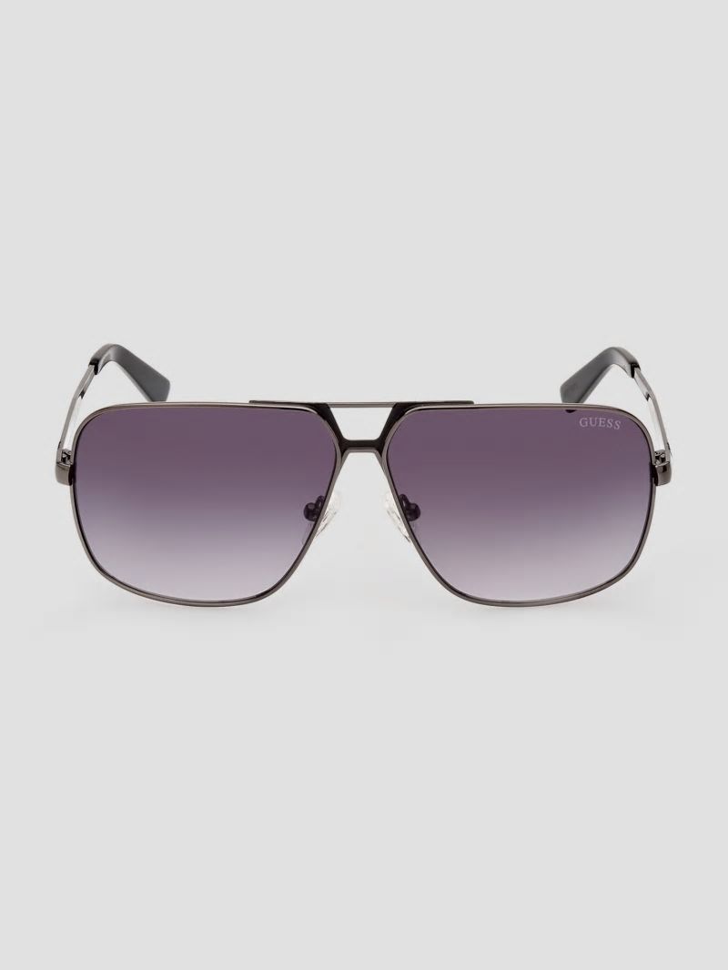 Guess Navigator Sunglasses - Silver Guess Navigator Sunglasses - Silver