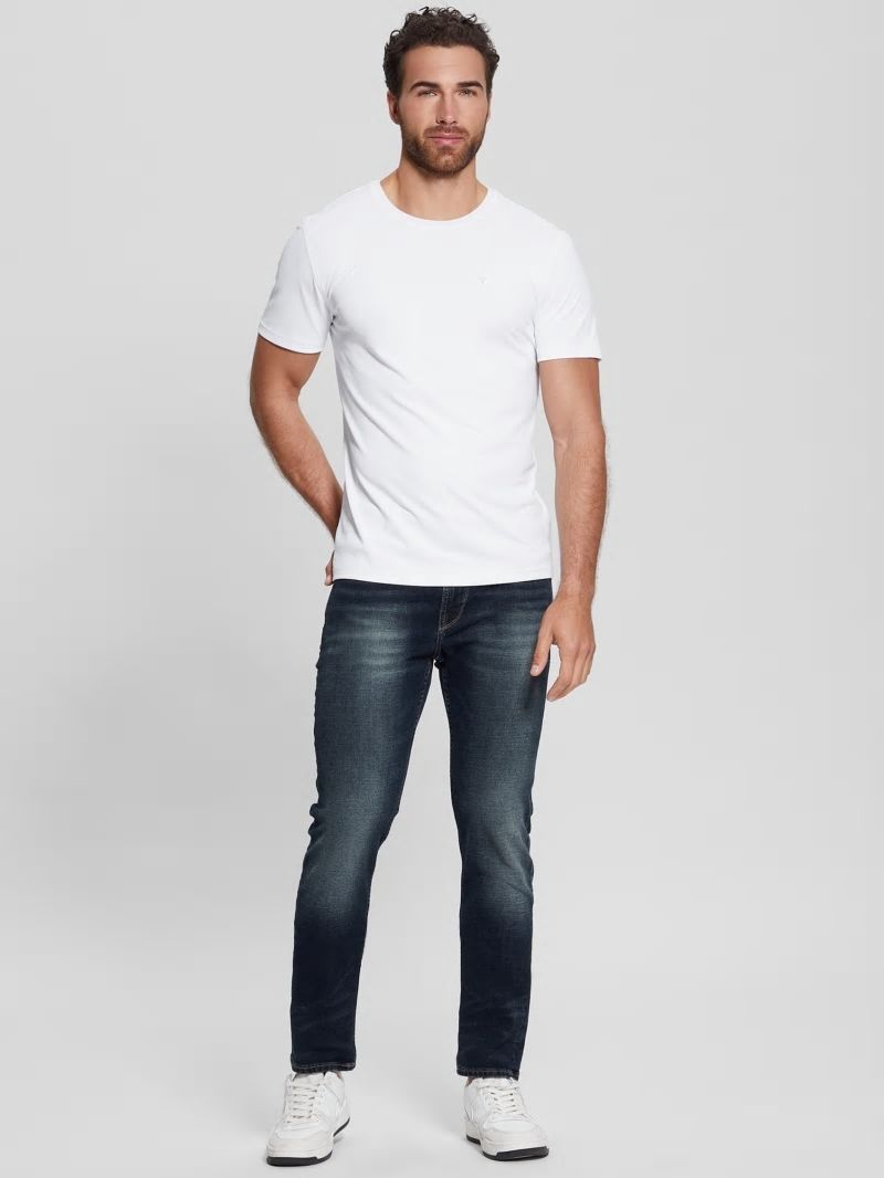 Guess Eco Dark Slim Tapered Denim Jeans - Palisades 2 Guess Eco Dark Slim Tapered Denim Jeans - Palisades 2