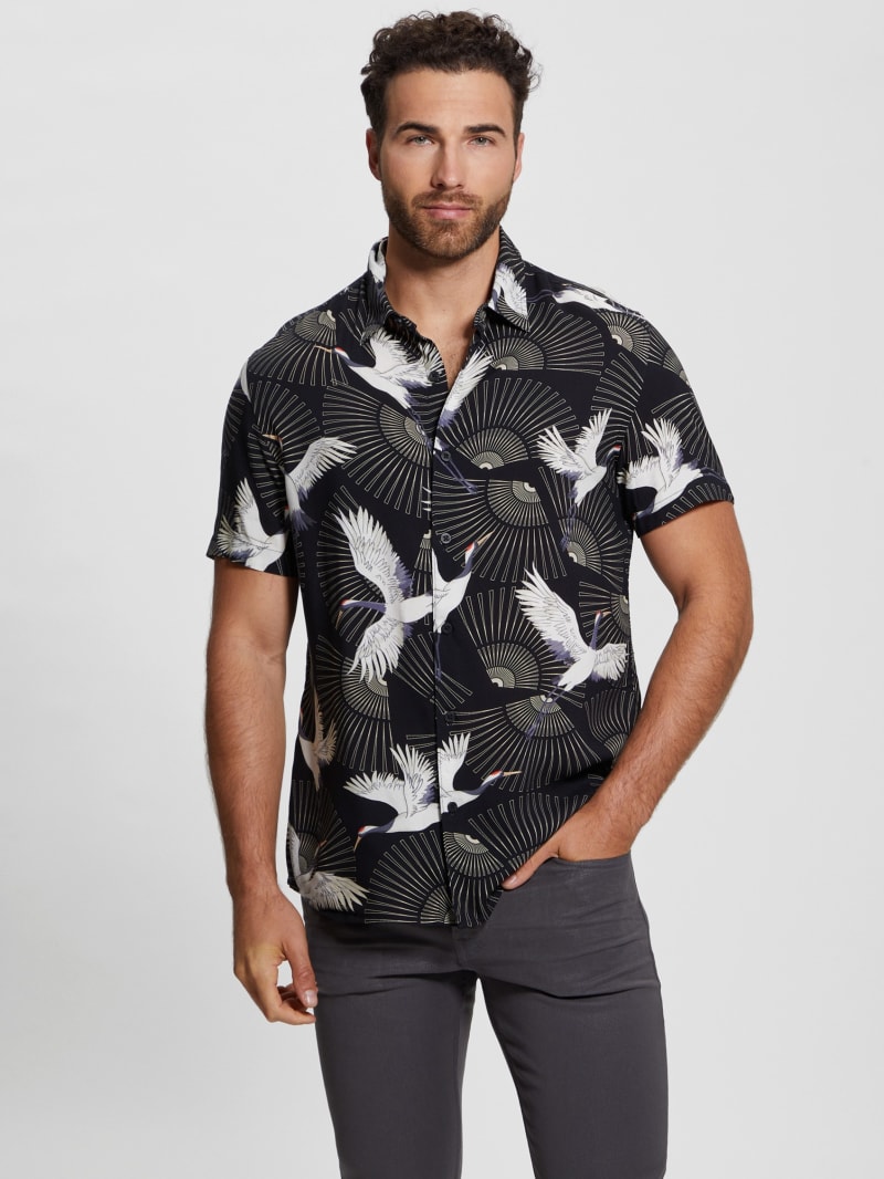 Guess Eco Crane Shirt - Soaring Crane Guess Eco Crane Shirt - Soaring Crane