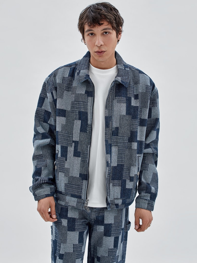 Guess GUESS Originals Denim Patch Shacket - Go Dark Rinse Wash Guess GUESS Originals Denim Patch Shacket - Go Dark Rinse Wash