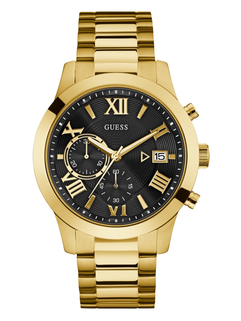 Guess Gold-Tone Chronograph Watch - No Color Guess Gold-Tone Chronograph Watch - No Color