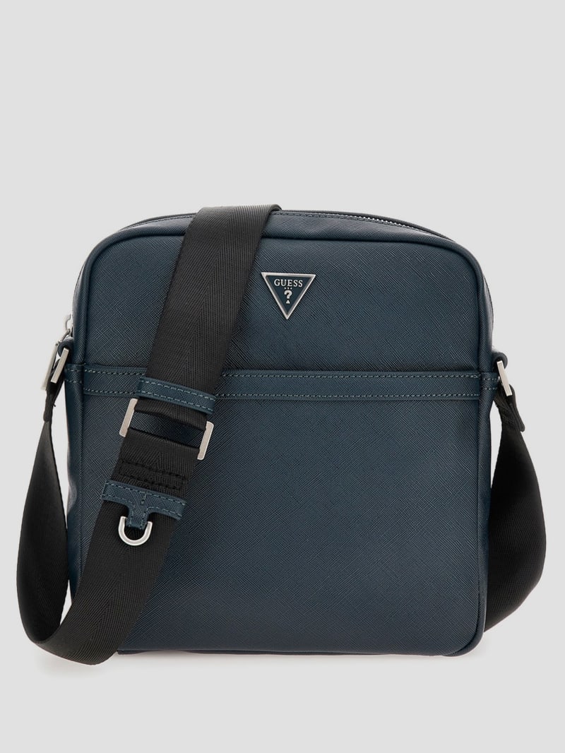 Guess Eco Certosa Flat Crossbody - Teal Guess Eco Certosa Flat Crossbody - Teal