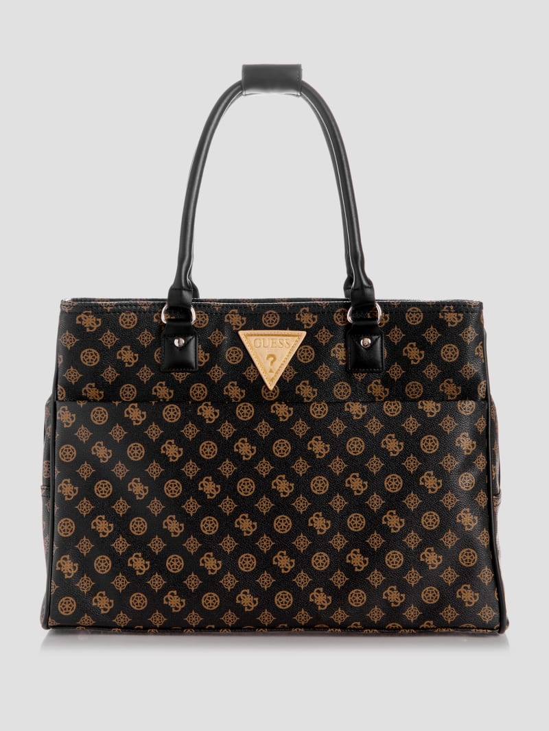 Guess Wilder Peony Shopper Tote - Brown Guess Wilder Peony Shopper Tote - Brown
