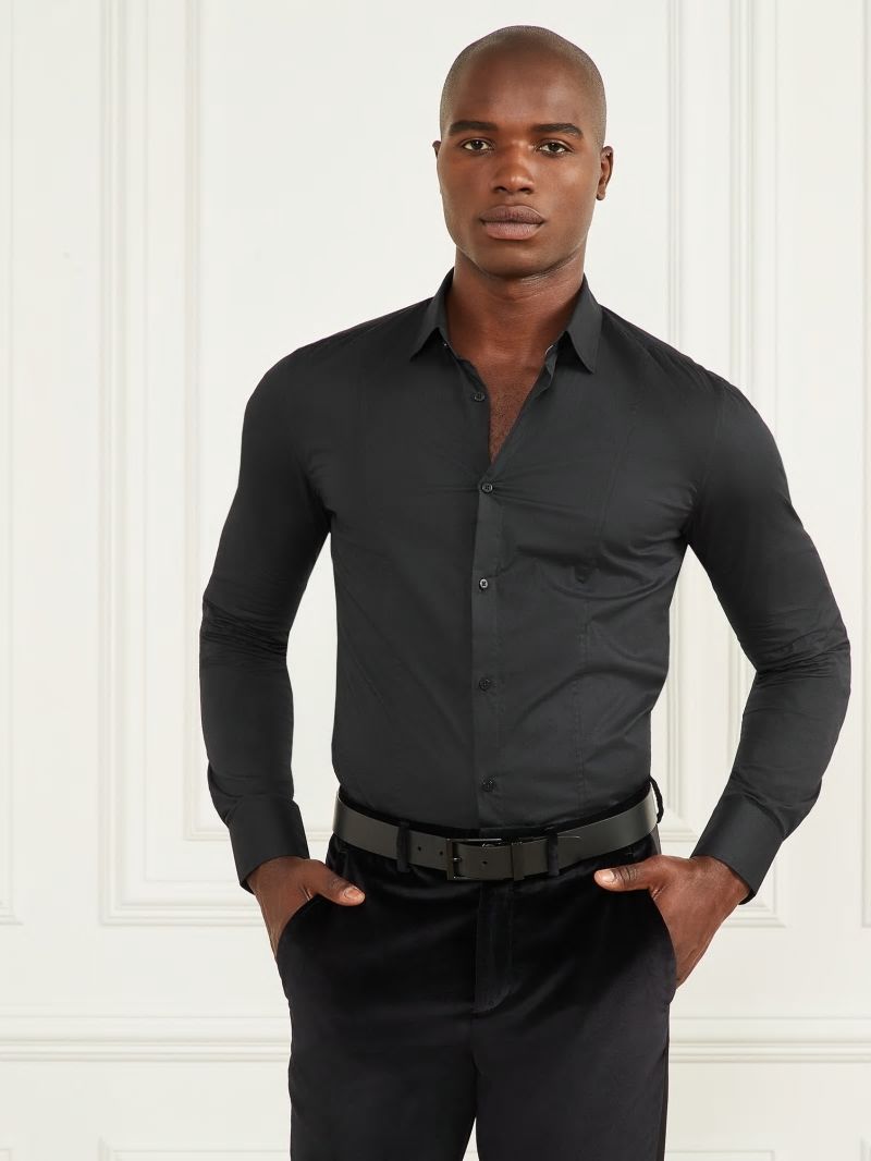 Guess Eco Oliver Shirt - Black Guess Eco Oliver Shirt - Black