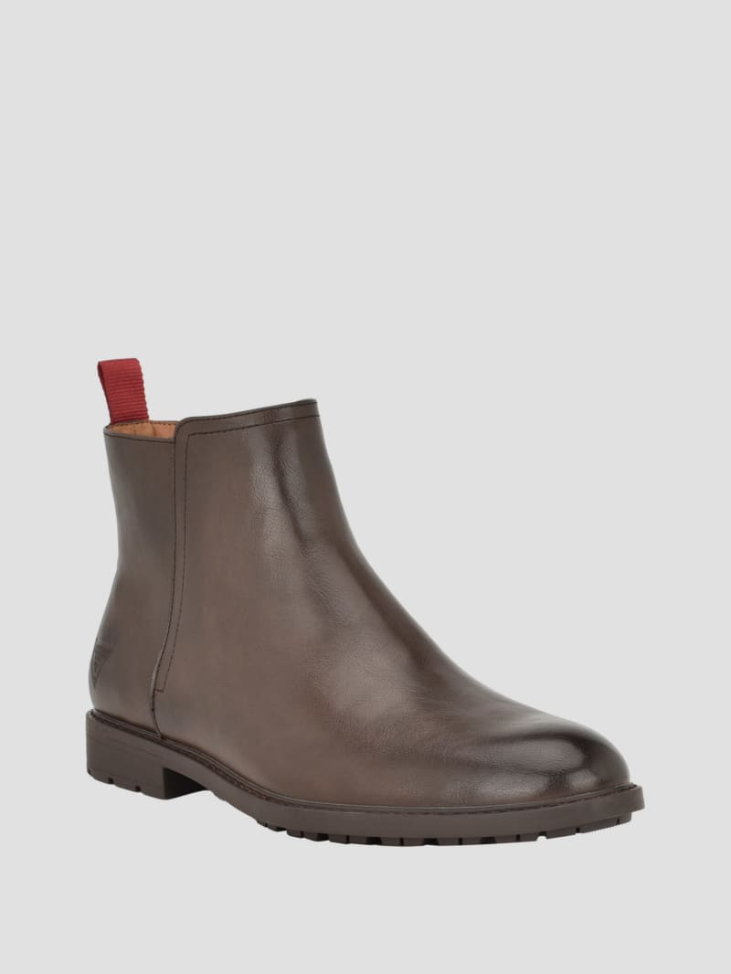 Guess Dawlin Side-Zip Chelsea Boots - Dark Brown Guess Dawlin Side-Zip Chelsea Boots - Dark Brown