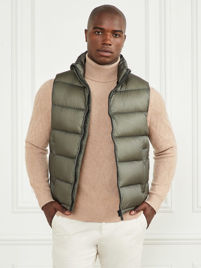 Guess Down Puffer Vest - Hunter Green Guess Down Puffer Vest - Hunter Green