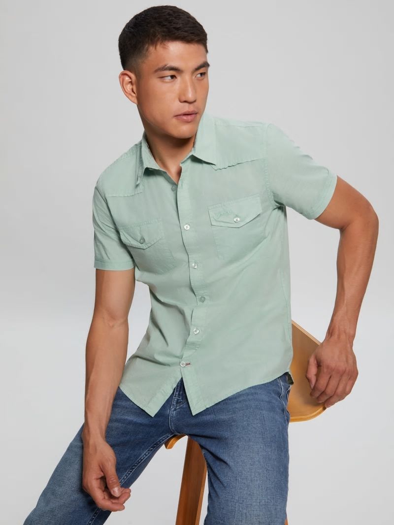 Guess Nottingham Shirt - Soft Mint Guess Nottingham Shirt - Soft Mint