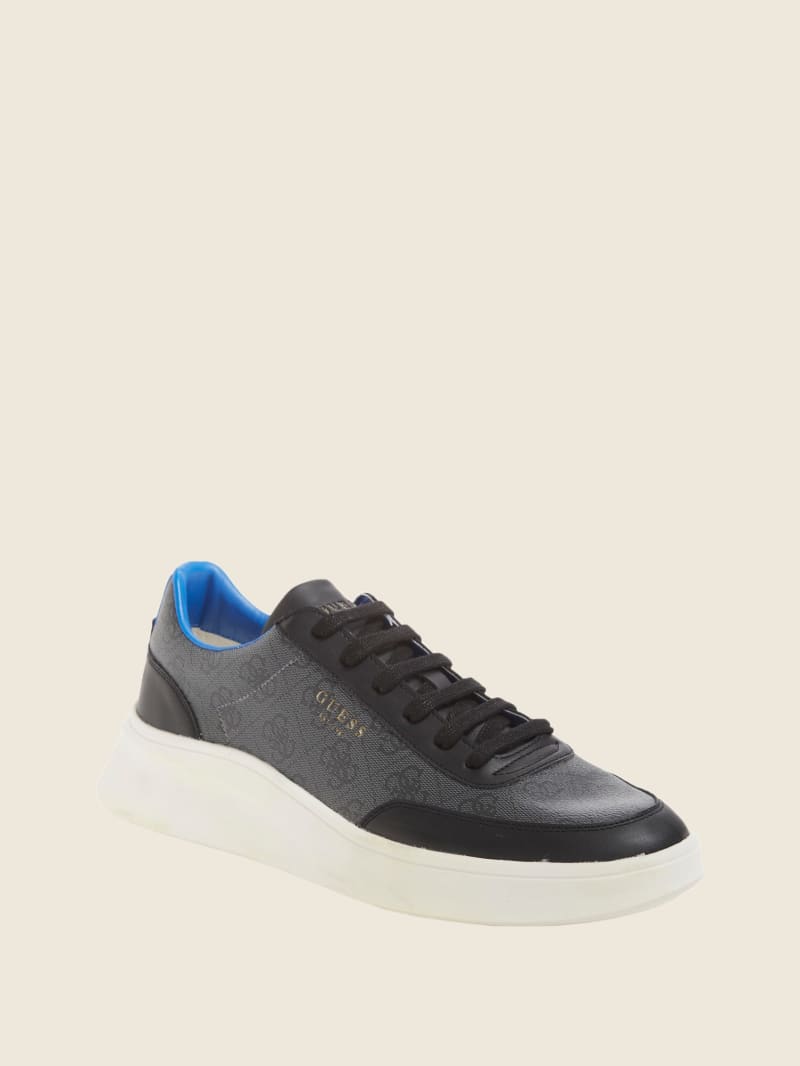 Guess Dolo Logo Low-Top Sneakers - Black Patent Guess Dolo Logo Low-Top Sneakers - Black Patent