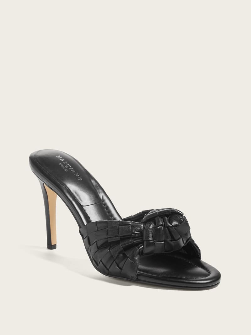 Guess Janna Woven Mule - Black1 Guess Janna Woven Mule - Black1
