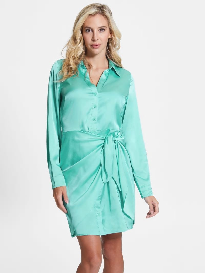 Guess Eco Alya Dress - New Pool Blue Guess Eco Alya Dress - New Pool Blue