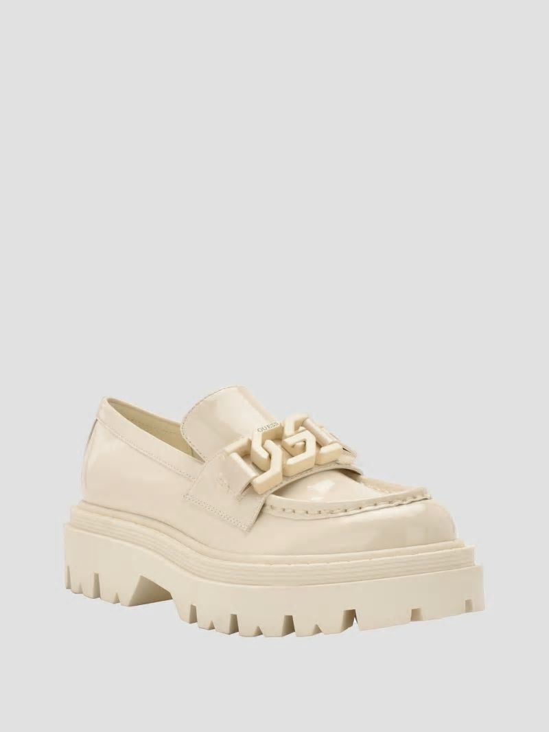 Guess Keates Lug-Sole Loafers - Ivory 150 Guess Keates Lug-Sole Loafers - Ivory 150