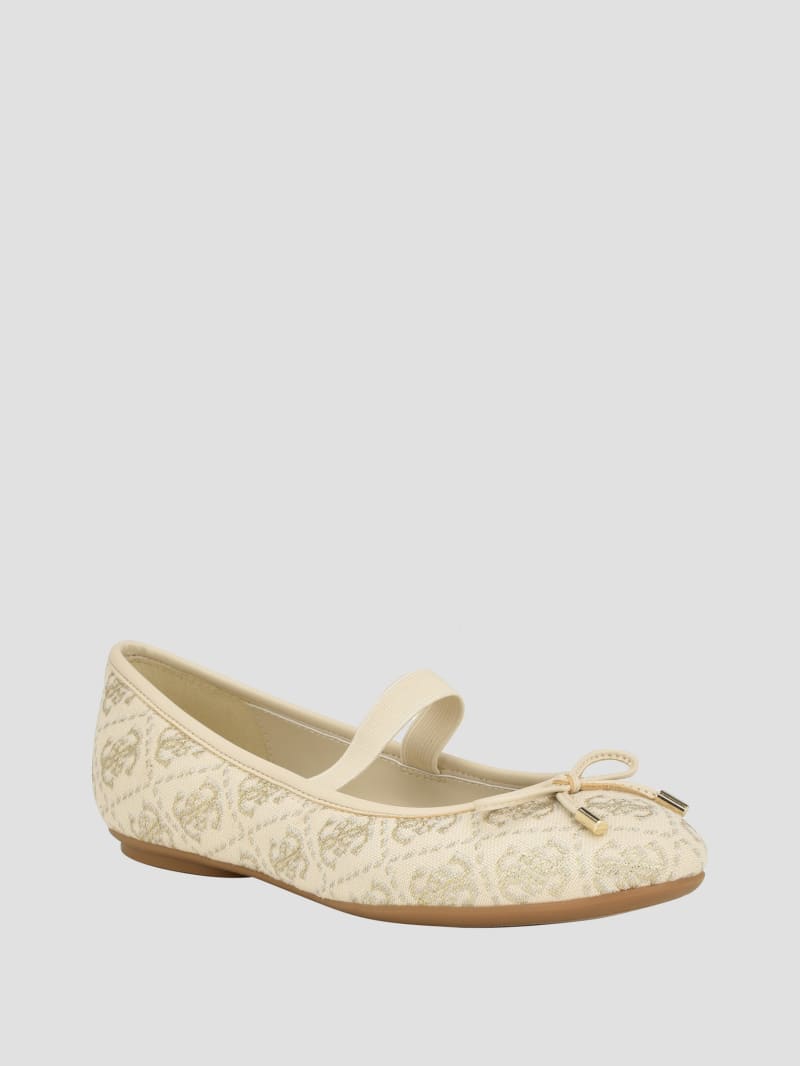 Guess Kairoe Single-Strap Ballet Flats - Gold Guess Kairoe Single-Strap Ballet Flats - Gold