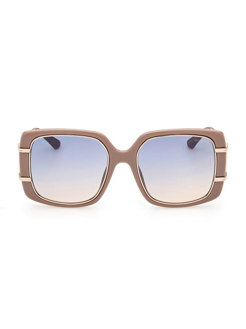 Guess Oversized Square Sunglasses - Nude Guess Oversized Square Sunglasses - Nude