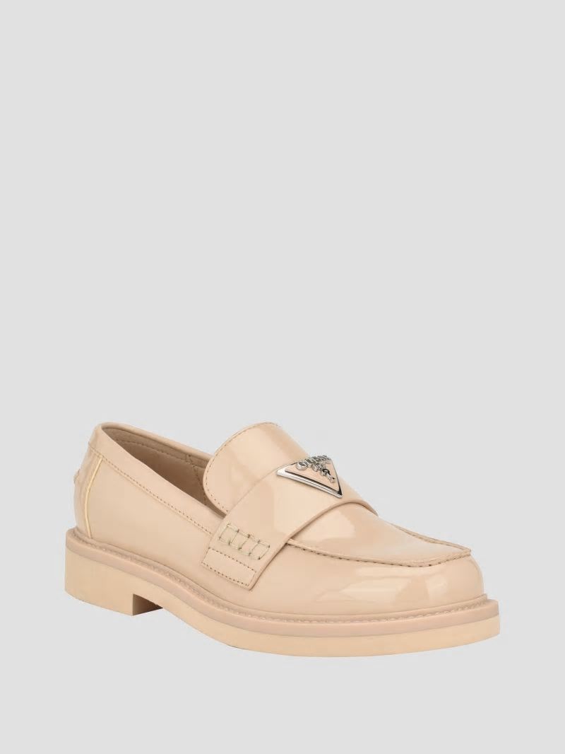 Guess Shatha Triangle Loafers - Light Natural 110 Guess Shatha Triangle Loafers - Light Natural 110