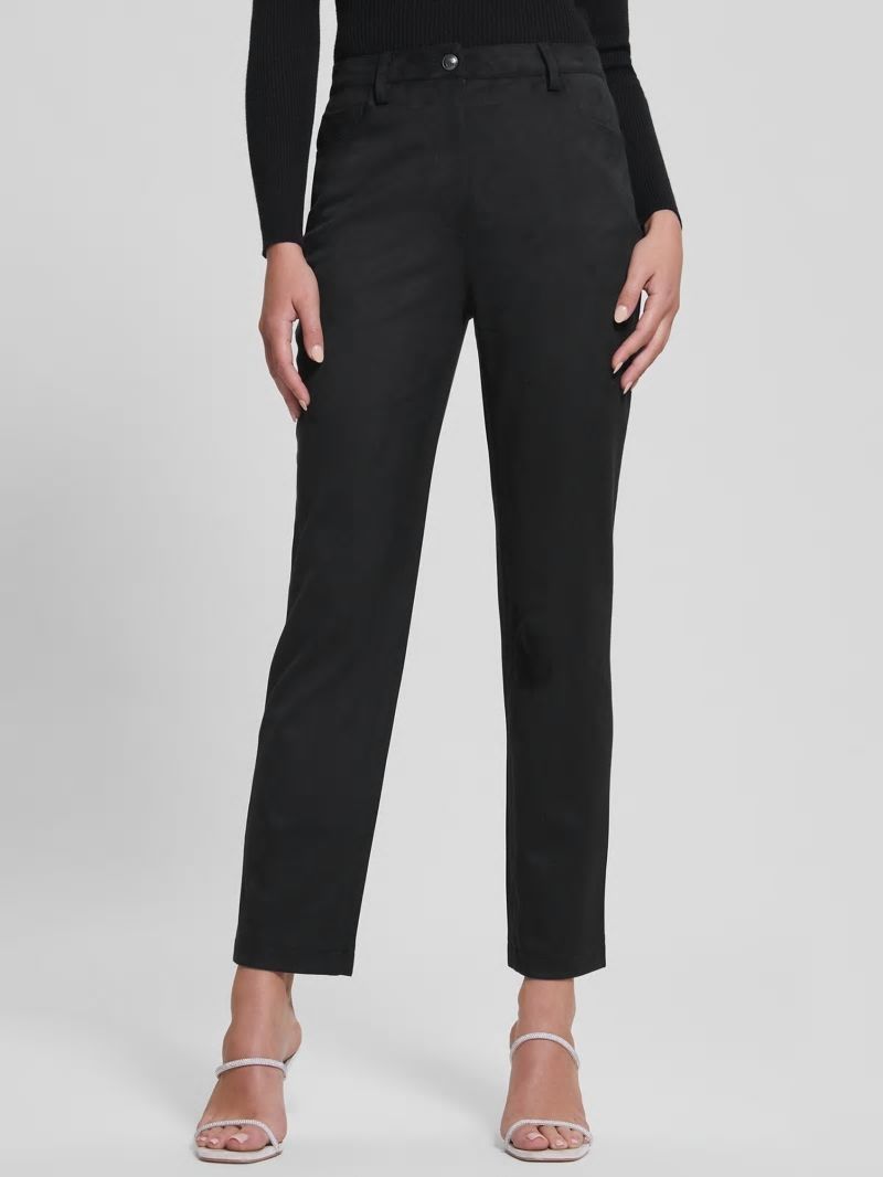Guess Kelly Straight Pants - Black Guess Kelly Straight Pants - Black