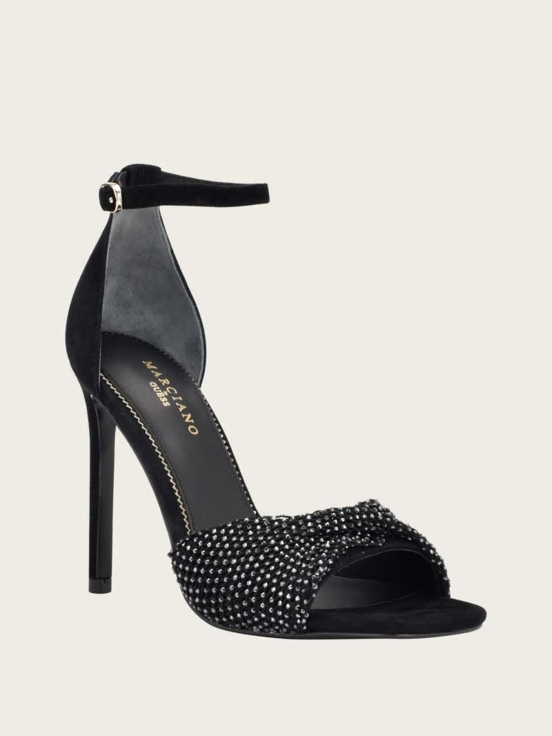 Guess Balie Rhinestone Sandal - Black1 Guess Balie Rhinestone Sandal - Black1