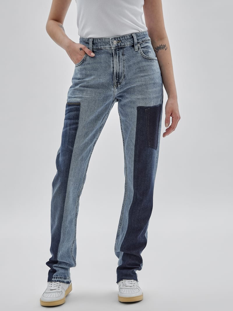 Guess GUESS Originals x Homeboy Upcycled Paneled Jeans - Upcycled Denim Multi Guess GUESS Originals x Homeboy Upcycled Paneled Jeans - Upcycled Denim Multi