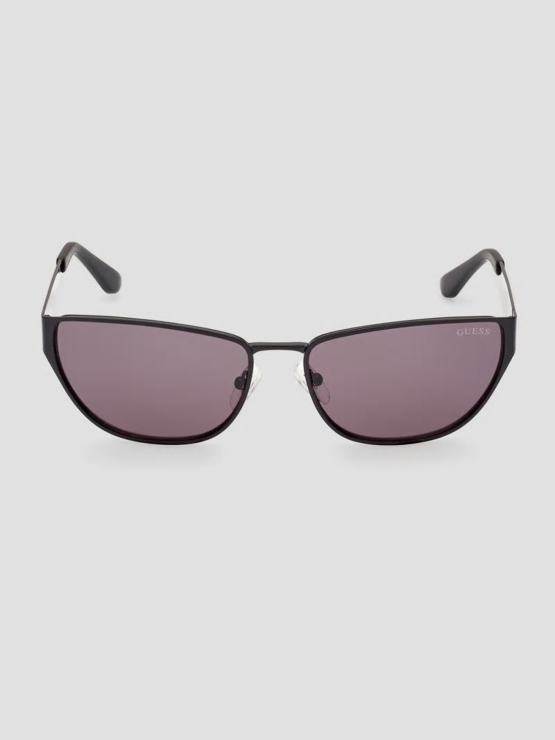 Guess Gia Metal Cat-Eye Sunglasses - Black Guess Gia Metal Cat-Eye Sunglasses - Black