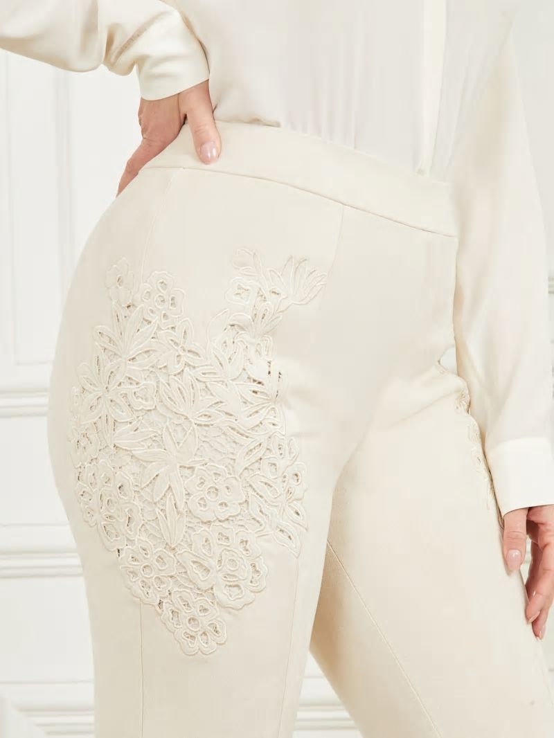 Guess Lorraine Pant - Ivory Bone Guess Lorraine Pant - Ivory Bone