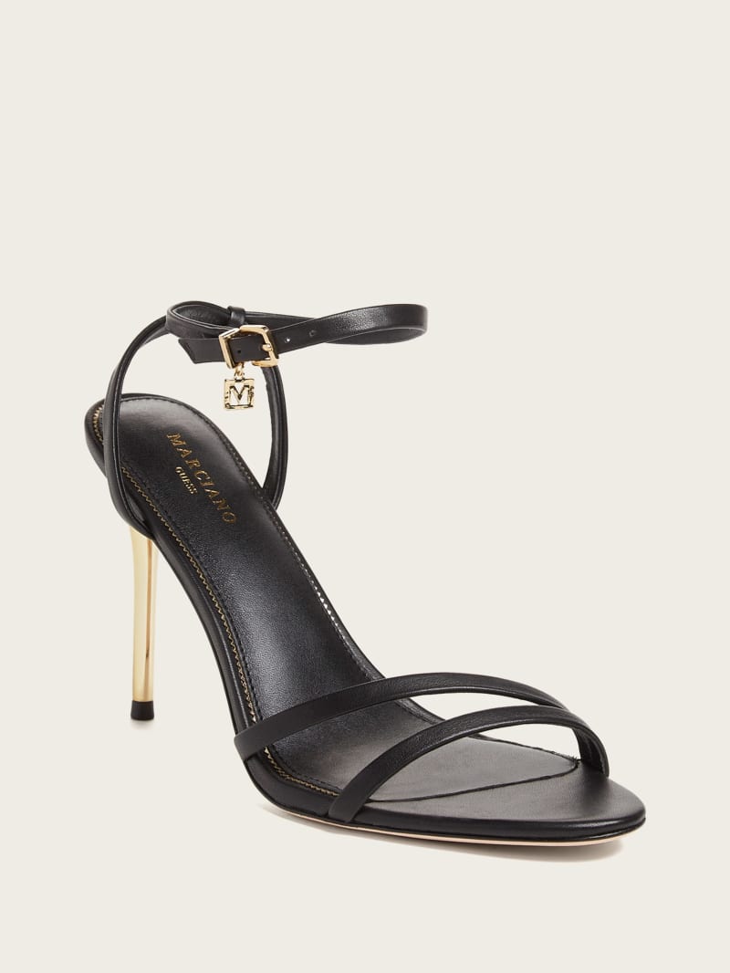 Guess Rich Leather Sandal - Black Guess Rich Leather Sandal - Black