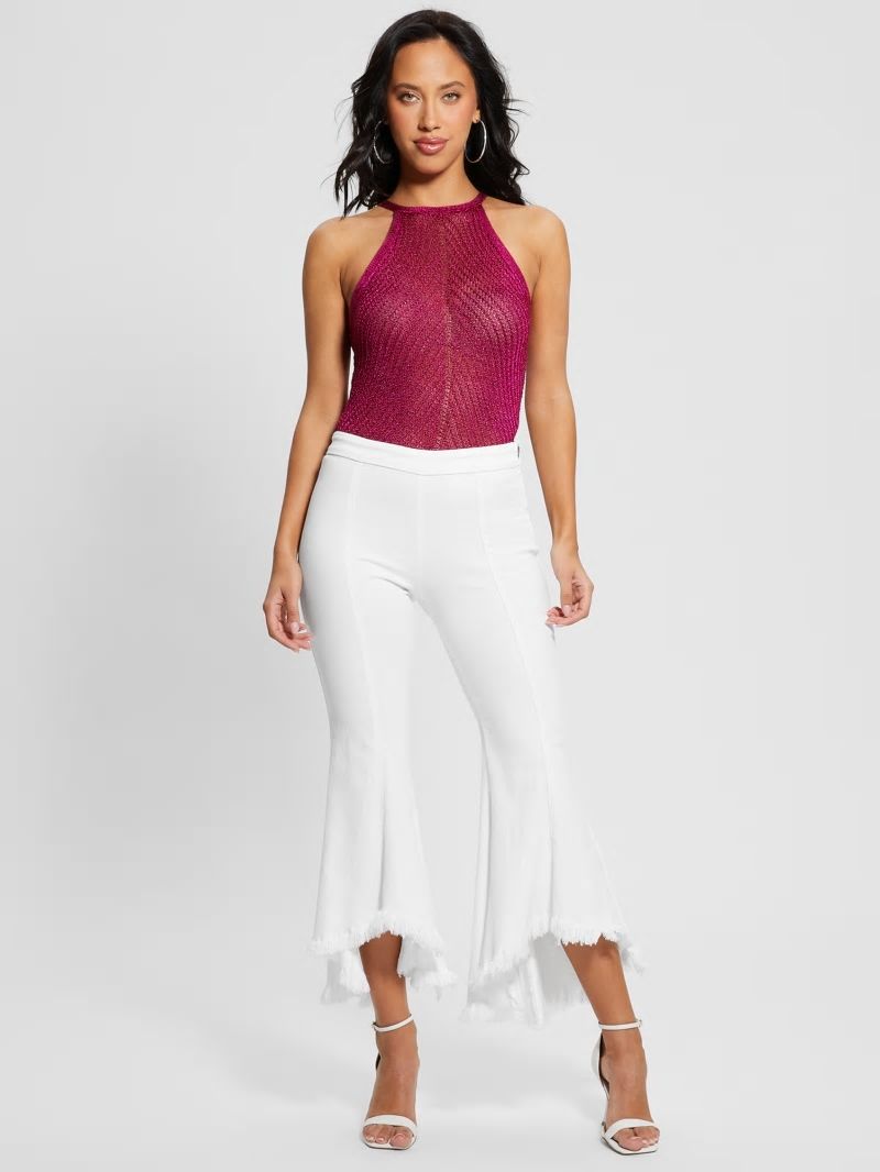 Guess Sofia 1981 High-Rise Flared Jeans - White Bufali Guess Sofia 1981 High-Rise Flared Jeans - White Bufali