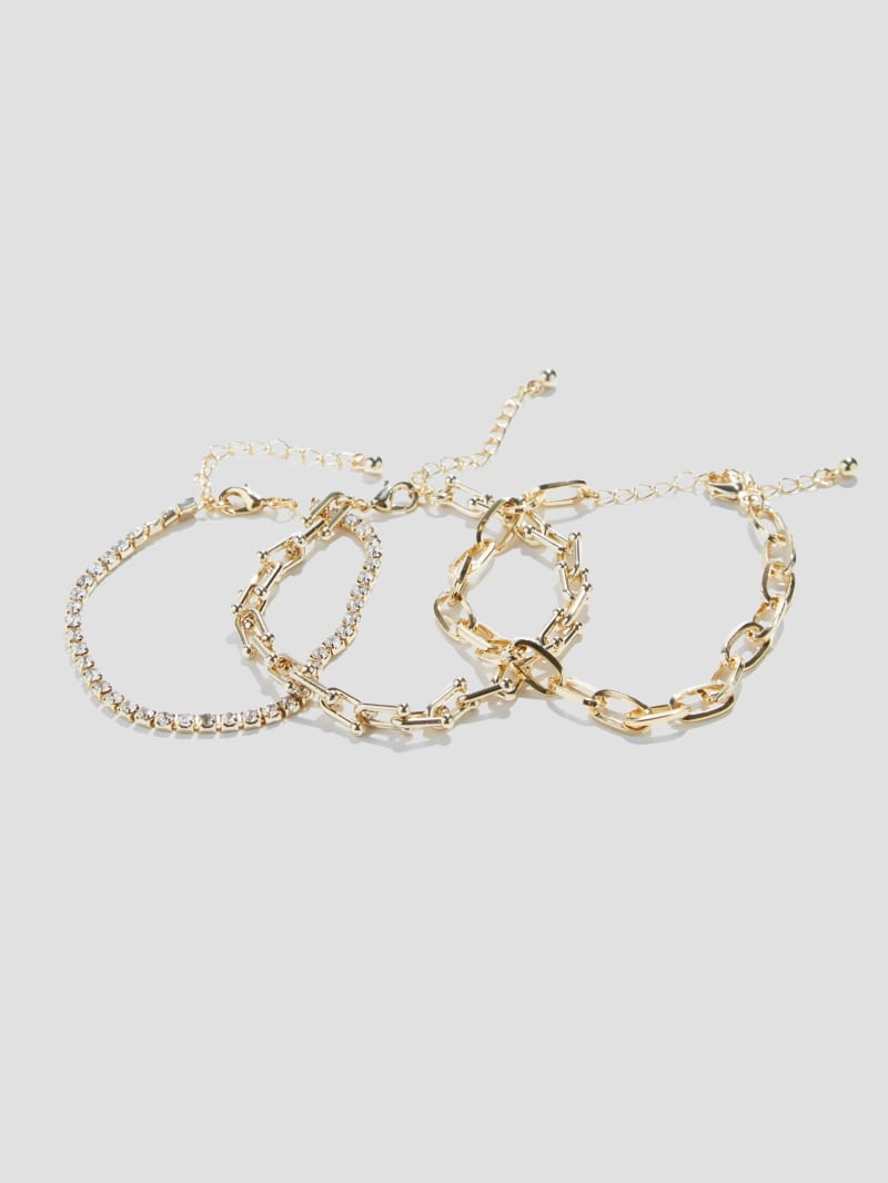 Guess 14K Gold-Plated Chain Bracelet Set - Gold Guess 14K Gold-Plated Chain Bracelet Set - Gold