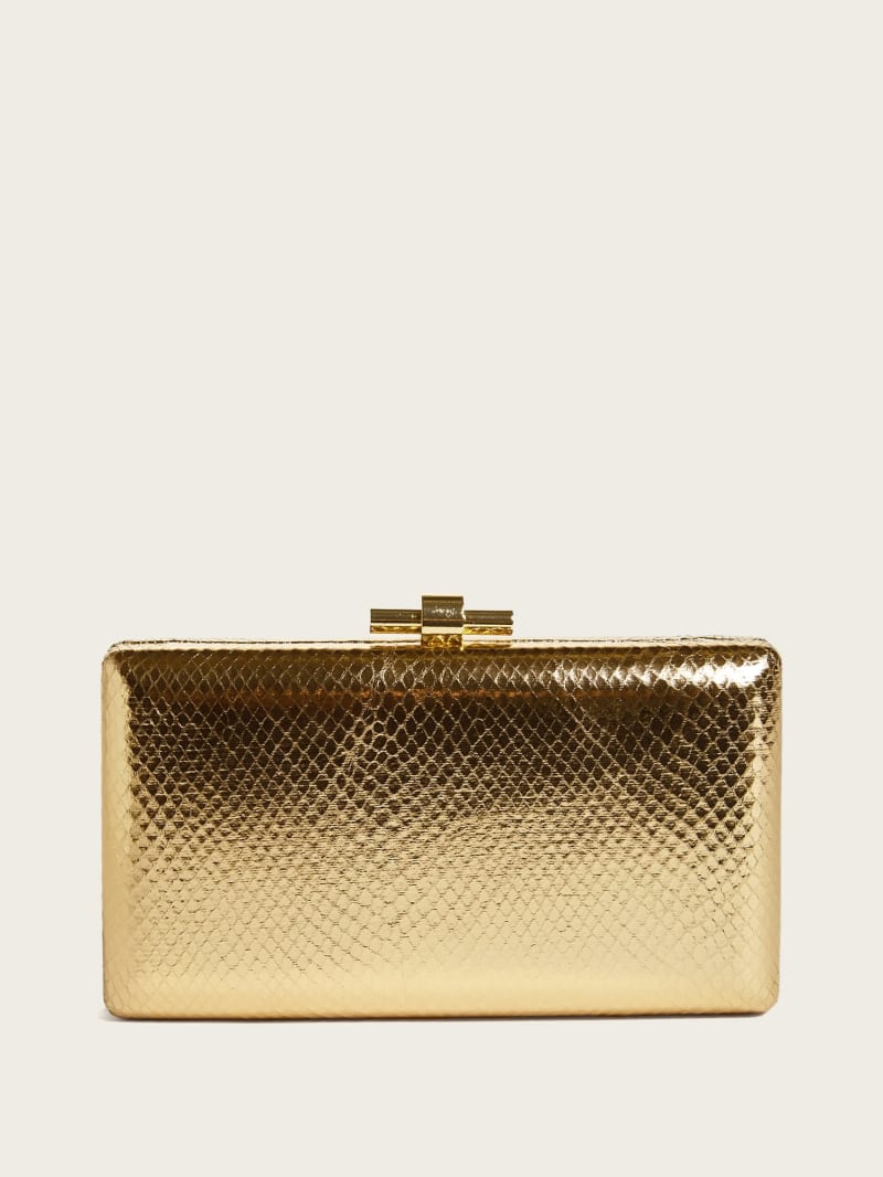 Guess Rose Gold Python Clutch - Rose Gold Guess Rose Gold Python Clutch - Rose Gold