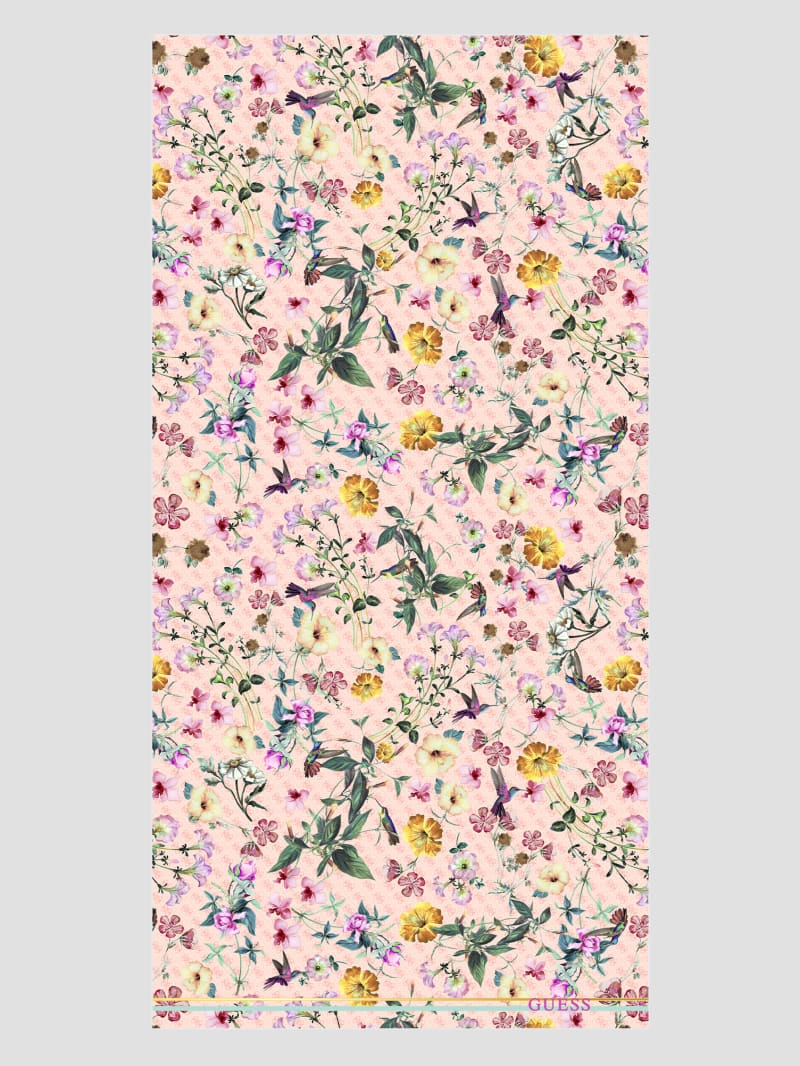 Guess Jannessa Floral Scarf - Rose Multi Guess Jannessa Floral Scarf - Rose Multi