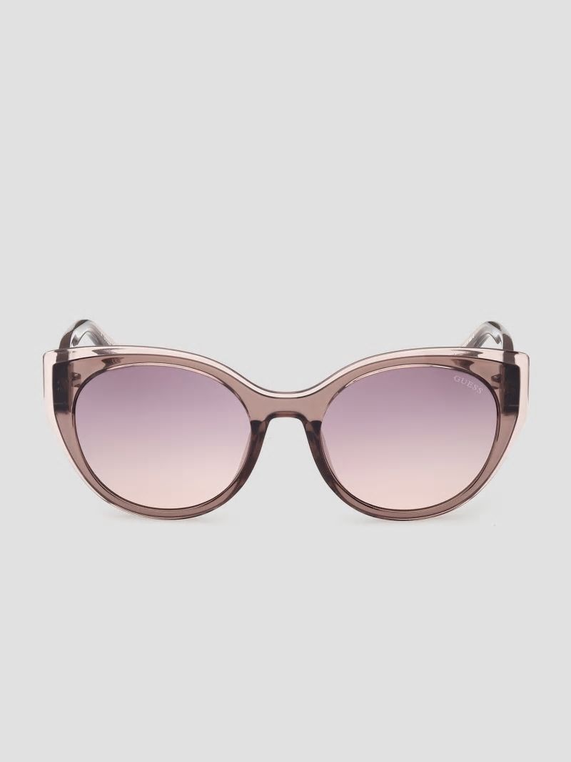 Guess Round Lucite Sunglasses - Pop Guess Round Lucite Sunglasses - Pop