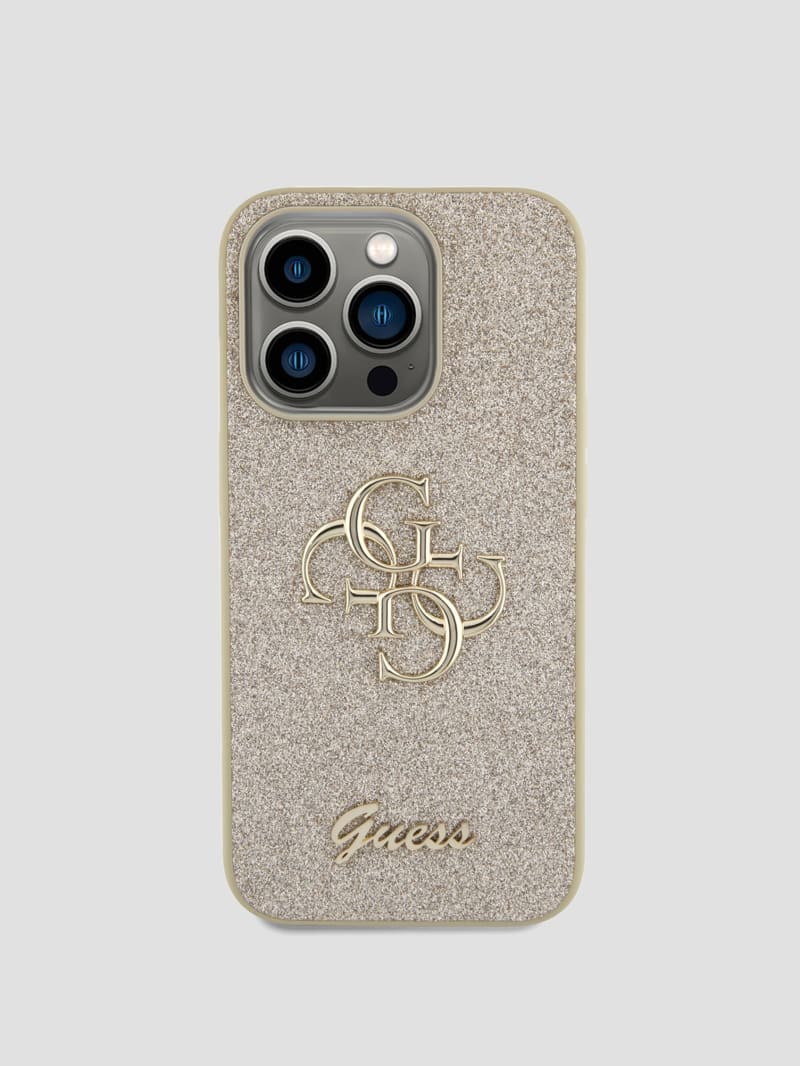 Guess Glitter iPhone 15 Pro Case - Gold Guess Glitter iPhone 15 Pro Case - Gold