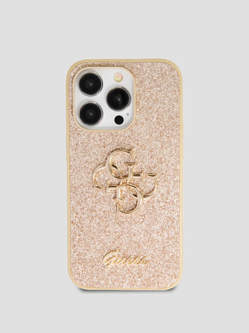 Guess Glitter iPhone 14 Pro Case - Gold Guess Glitter iPhone 14 Pro Case - Gold