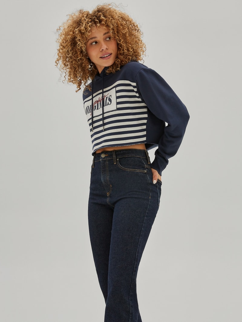 Guess GUESS Originals Cropped Hoodie - Endless Blue Guess GUESS Originals Cropped Hoodie - Endless Blue
