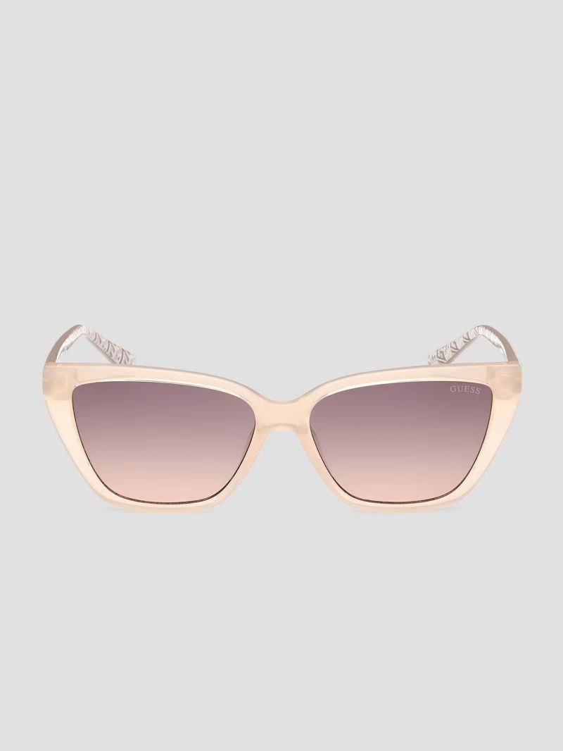 Guess Cat-Eye Signature G Sunglasses - Blush Guess Cat-Eye Signature G Sunglasses - Blush