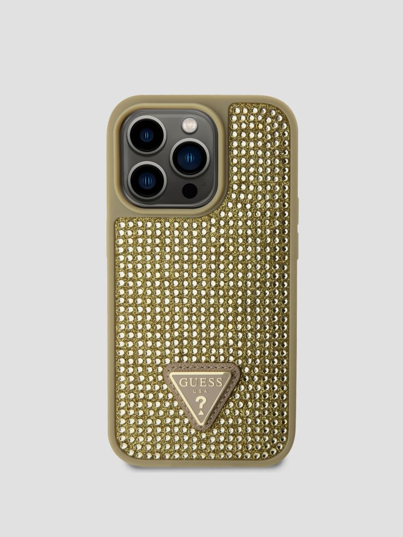 Guess Rhinestone iPhone 14 Pro Case - Gold Guess Rhinestone iPhone 14 Pro Case - Gold