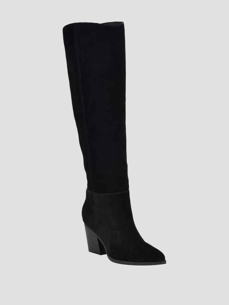 Guess Dolita Suede Knee-High Boots - Black 001 Guess Dolita Suede Knee-High Boots - Black 001