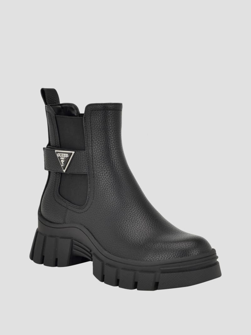 Guess Hensly Triangle Chelsea Bootie - Black 002 Guess Hensly Triangle Chelsea Bootie - Black 002