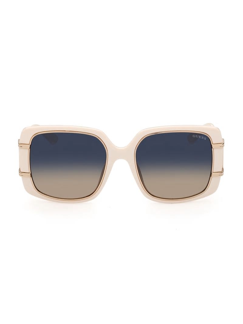 Guess Oversized Square Sunglasses - White Guess Oversized Square Sunglasses - White